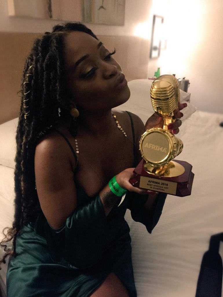 Hazel Mak, Roberto, Tay Grin Scooped An Award For The Song "Jaiva" At The Afrima Award