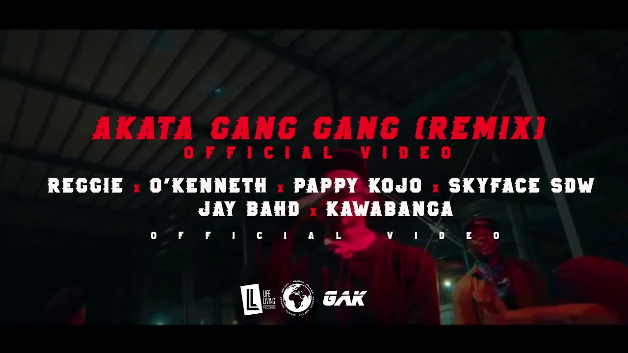 Reggie ft. O'Kenneth, Pappy Kojo, Skyface SDW, Jay Bahd & Kawabanga - "AKATA GANG GANG (Remix)"