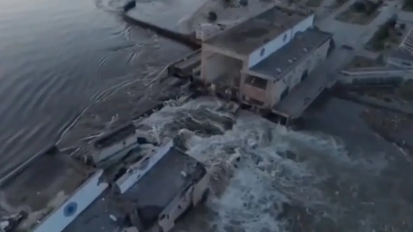 Ukraine Blames Russia Of Dam Collapse